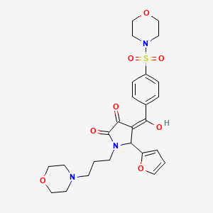 5-(furan-2-yl)-3-hydroxy-1-[3-(morpholin-4-yl)propyl]-4-{[4-(morpholin-4-ylsulfonyl)phenyl]carbonyl}-1,5-dihydro-2H-pyrrol-2-one