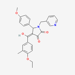 4-[(4-ethoxy-3-methylphenyl)carbonyl]-3-hydroxy-5-(4-methoxyphenyl)-1-(pyridin-3-ylmethyl)-1,5-dihydro-2H-pyrrol-2-one