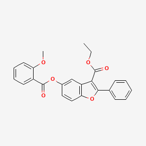 Ethyl 5-(2-methoxybenzoyloxy)-2-phenyl-1-benzofuran-3-carboxylate