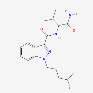 molecular formula C18H25FN4O2 B1162961 N-(1-氨基甲酰基-2-甲基丙基)-1-(4-氟戊基)-1H-吲唑-3-甲酰胺 