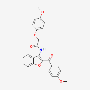 N-[2-(4-methoxybenzoyl)-1-benzofuran-3-yl]-2-(4-methoxyphenoxy)acetamide