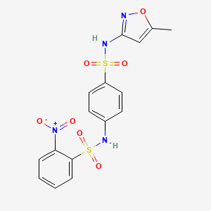 N-{4-[(5-methyl-1,2-oxazol-3-yl)sulfamoyl]phenyl}-2-nitrobenzenesulfonamide