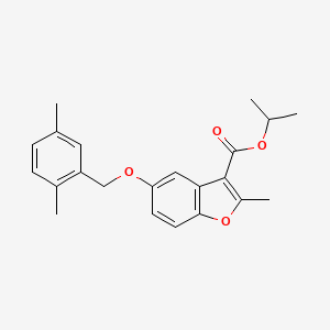 Propan-2-yl 5-[(2,5-dimethylphenyl)methoxy]-2-methyl-1-benzofuran-3-carboxylate