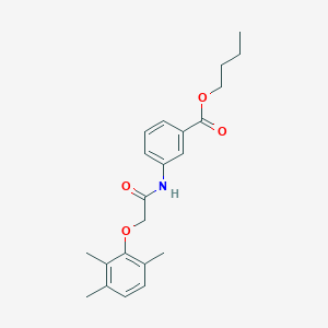 Butyl 3-{[(2,3,6-trimethylphenoxy)acetyl]amino}benzoate