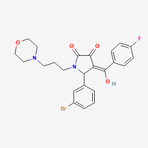 5-(3-bromophenyl)-4-(4-fluorobenzoyl)-3-hydroxy-1-(3-morpholin-4-ylpropyl)-1,5-dihydro-2H-pyrrol-2-one