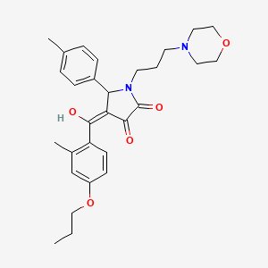 3-hydroxy-4-(2-methyl-4-propoxybenzoyl)-5-(4-methylphenyl)-1-[3-(morpholin-4-yl)propyl]-2,5-dihydro-1H-pyrrol-2-one