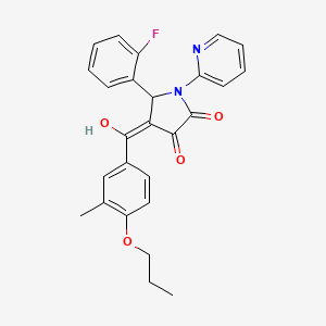 5-(2-fluorophenyl)-3-hydroxy-4-(3-methyl-4-propoxybenzoyl)-1-(pyridin-2-yl)-2,5-dihydro-1H-pyrrol-2-one