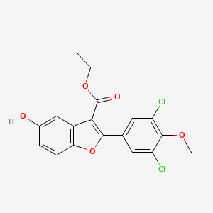 Ethyl 2-(3,5-dichloro-4-methoxyphenyl)-5-hydroxy-1-benzofuran-3-carboxylate