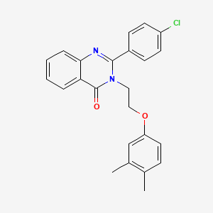 2-(4-chlorophenyl)-3-[2-(3,4-dimethylphenoxy)ethyl]quinazolin-4(3H)-one