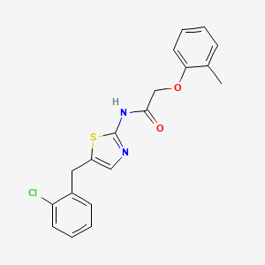 N-[5-(2-chlorobenzyl)-1,3-thiazol-2-yl]-2-(2-methylphenoxy)acetamide