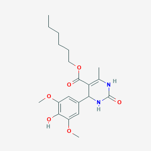 Hexyl 4-(4-hydroxy-3,5-dimethoxyphenyl)-6-methyl-2-oxo-1,2,3,4-tetrahydropyrimidine-5-carboxylate