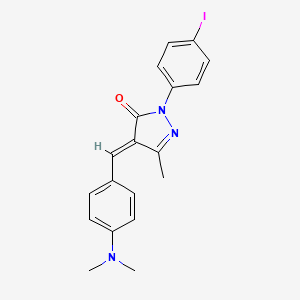 (4E)-4-[4-(dimethylamino)benzylidene]-2-(4-iodophenyl)-5-methyl-2,4-dihydro-3H-pyrazol-3-one