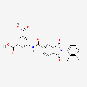 5-({[2-(2,3-dimethylphenyl)-1,3-dioxo-2,3-dihydro-1H-isoindol-5-yl]carbonyl}amino)benzene-1,3-dicarboxylic acid