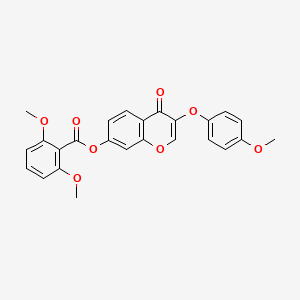 3-(4-methoxyphenoxy)-4-oxo-4H-chromen-7-yl 2,6-dimethoxybenzoate