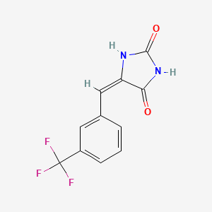 (5E)-5-{[3-(Trifluoromethyl)phenyl]methylidene}imidazolidine-2,4-dione