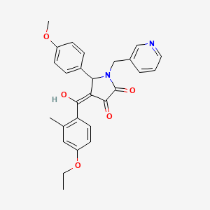 4-[(4-ethoxy-2-methylphenyl)carbonyl]-3-hydroxy-5-(4-methoxyphenyl)-1-(pyridin-3-ylmethyl)-1,5-dihydro-2H-pyrrol-2-one