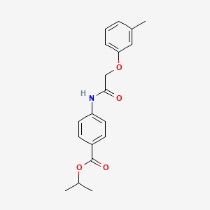 Propan-2-yl 4-{[(3-methylphenoxy)acetyl]amino}benzoate