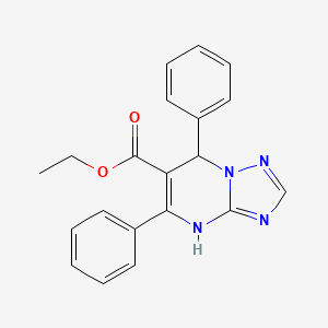 Ethyl 5,7-diphenyl-4,7-dihydro[1,2,4]triazolo[1,5-a]pyrimidine-6-carboxylate