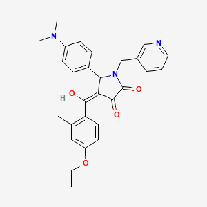 5-[4-(dimethylamino)phenyl]-4-[(4-ethoxy-2-methylphenyl)carbonyl]-3-hydroxy-1-(pyridin-3-ylmethyl)-1,5-dihydro-2H-pyrrol-2-one