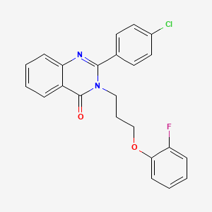 2-(4-chlorophenyl)-3-[3-(2-fluorophenoxy)propyl]quinazolin-4(3H)-one