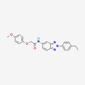 N-[2-(4-ethylphenyl)-2H-benzotriazol-5-yl]-2-(4-methoxyphenoxy)acetamide