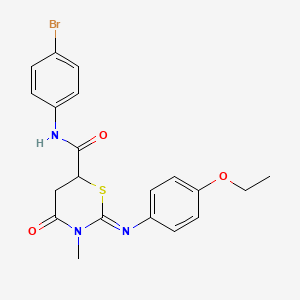 (2Z)-N-(4-bromophenyl)-2-[(4-ethoxyphenyl)imino]-3-methyl-4-oxo-1,3-thiazinane-6-carboxamide