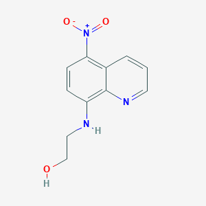 molecular formula C11H11N3O3 B11630340 2-[(5-Nitroquinolin-8-yl)amino]ethanol 