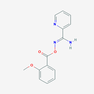 N'-{[(2-methoxyphenyl)carbonyl]oxy}pyridine-2-carboximidamide