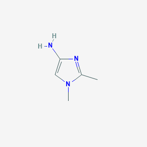 molecular formula C5H9N3 B116305 1,2-Dimethyl-1H-imidazol-4-amine CAS No. 145799-27-5