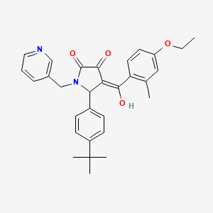 5-(4-tert-butylphenyl)-4-(4-ethoxy-2-methylbenzoyl)-3-hydroxy-1-[(pyridin-3-yl)methyl]-2,5-dihydro-1H-pyrrol-2-one