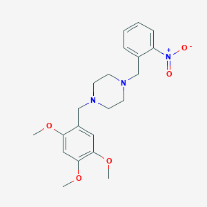 1-[(2-Nitrophenyl)methyl]-4-[(2,4,5-trimethoxyphenyl)methyl]piperazine