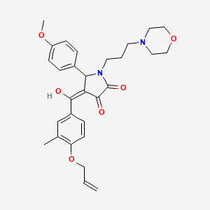 4-[4-(Allyloxy)-3-methylbenzoyl]-3-hydroxy-5-(4-methoxyphenyl)-1-[3-(4-morpholinyl)propyl]-1,5-dihydro-2H-pyrrol-2-one