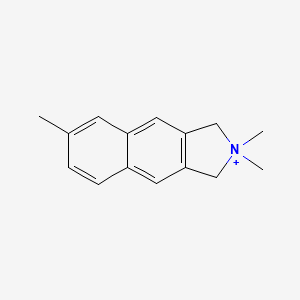 molecular formula C15H18N+ B11630848 2,2,6-trimethyl-2,3-dihydro-1H-benzo[f]isoindolium 