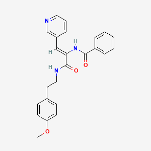 N-[(Z)-1-({[2-(4-methoxyphenyl)ethyl]amino}carbonyl)-2-pyridin-3-ylvinyl]benzamide