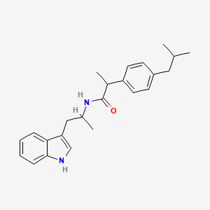 N-[1-(1H-indol-3-yl)propan-2-yl]-2-[4-(2-methylpropyl)phenyl]propanamide