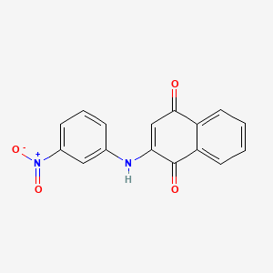 2-[(3-Nitrophenyl)amino]naphthalene-1,4-dione