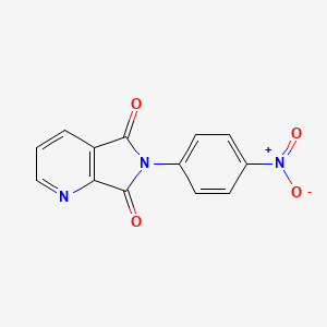 molecular formula C13H7N3O4 B11631102 6-(4-nitrophenyl)-5H-pyrrolo[3,4-b]pyridine-5,7(6H)-dione 