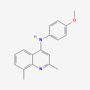 N-(4-methoxyphenyl)-2,8-dimethylquinolin-4-amine