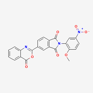 2-(2-methoxy-5-nitrophenyl)-5-(4-oxo-4H-3,1-benzoxazin-2-yl)-1H-isoindole-1,3(2H)-dione