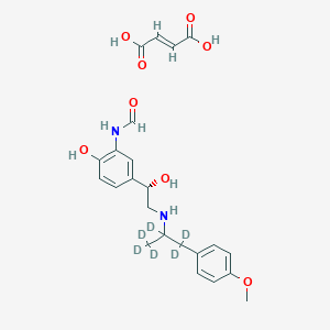 molecular formula C₄₂H₄₀D₁₂N₄O₁₂ B1163125 Formoterol-D6 Fumarate 