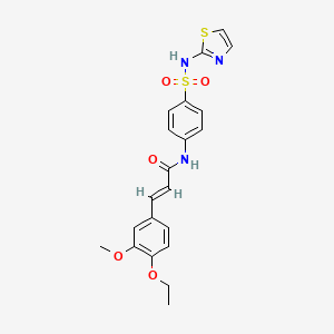 3-(4-Ethoxy-3-methoxy-phenyl)-N-[4-(thiazol-2-ylsulfamoyl)-phenyl]-acrylamide