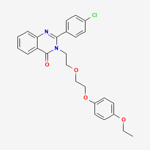 2-(4-chlorophenyl)-3-{2-[2-(4-ethoxyphenoxy)ethoxy]ethyl}quinazolin-4(3H)-one