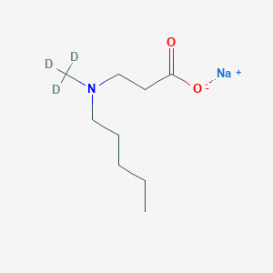 molecular formula C₉H₁₅D₃NNaO₂ B1163140 3-(N-Methyl-d3-N-pentylamino)propionic Acid Sodium Salt 