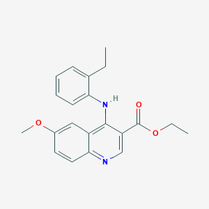 Ethyl 4-[(2-ethylphenyl)amino]-6-methoxyquinoline-3-carboxylate