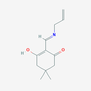 molecular formula C12H17NO2 B11631463 Cyclohexane-1,3-dione, 2-allylaminomethylene-5,5-dimethyl- 