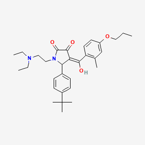 5-(4-tert-butylphenyl)-1-[2-(diethylamino)ethyl]-3-hydroxy-4-[(2-methyl-4-propoxyphenyl)carbonyl]-1,5-dihydro-2H-pyrrol-2-one