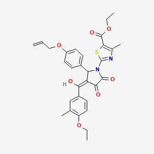 ethyl 2-[2-[4-(allyloxy)phenyl]-3-(4-ethoxy-3-methylbenzoyl)-4-hydroxy-5-oxo-2,5-dihydro-1H-pyrrol-1-yl]-4-methyl-1,3-thiazole-5-carboxylate