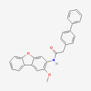 2-Biphenyl-4-YL-N-(2-methoxydibenzo[B,D]furan-3-YL)acetamide