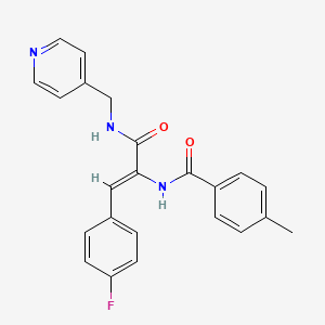 N-((Z)-2-(4-fluorophenyl)-1-{[(pyridin-4-ylmethyl)amino]carbonyl}vinyl)-4-methylbenzamide