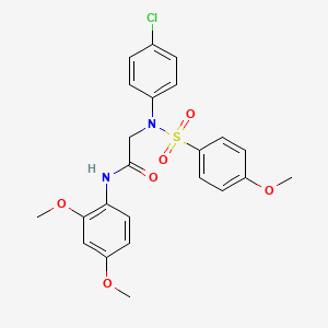 2-[N-(4-Chlorophenyl)4-methoxybenzenesulfonamido]-N-(2,4-dimethoxyphenyl)acetamide